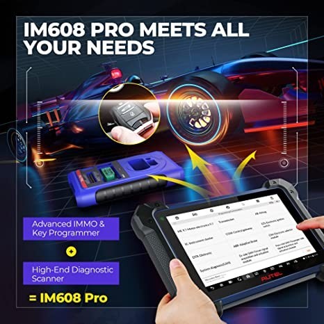 Autel MaxiIM IM608 PRO IMMO & Key Fob Programming Tool, 2023 Upgrade of IM508 / IM608, 2-Year Free Updating, (with XP400 PRO & IMKPA & GBOX2 & APB112), Bidirectional Control, ECU Coding, 37+ Services